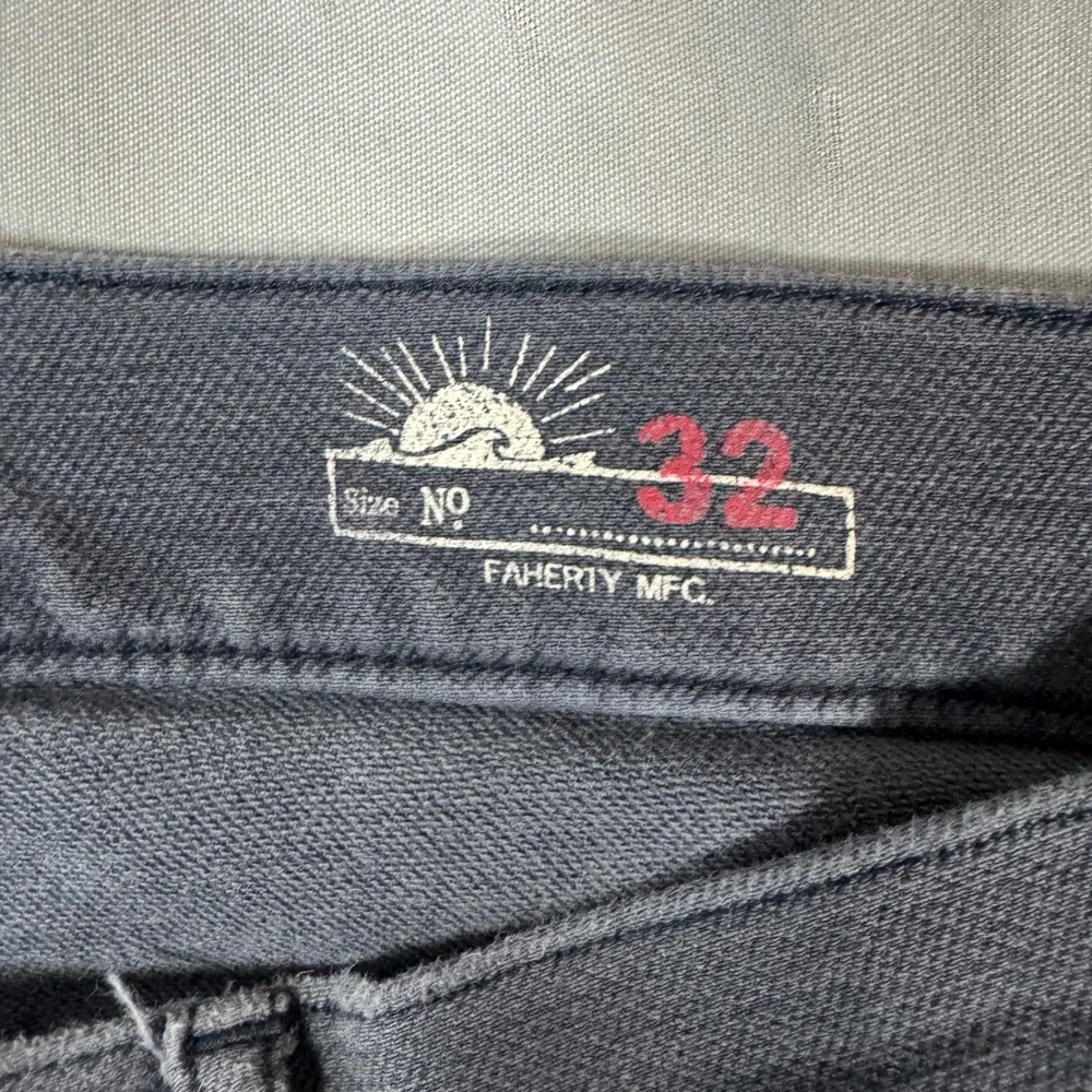 Lot of 2 Faherty Stretch Terry 5-Pocket Pant Mens 32 (31x31) Slim Straight - Picture 12 of 16